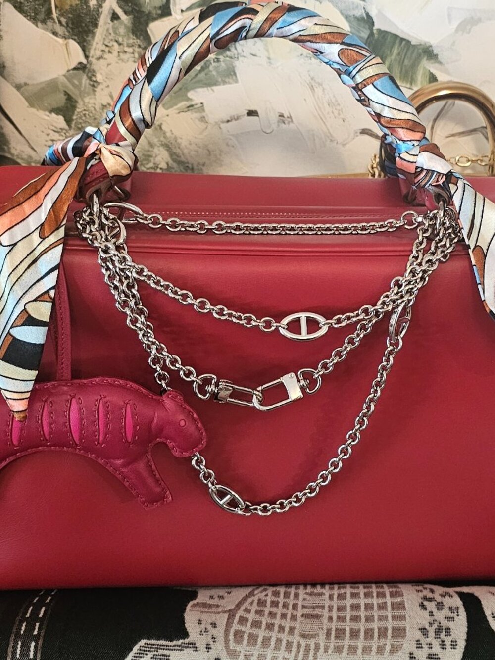 Hermes Sac Envie 36 Gorgeous Red Bag